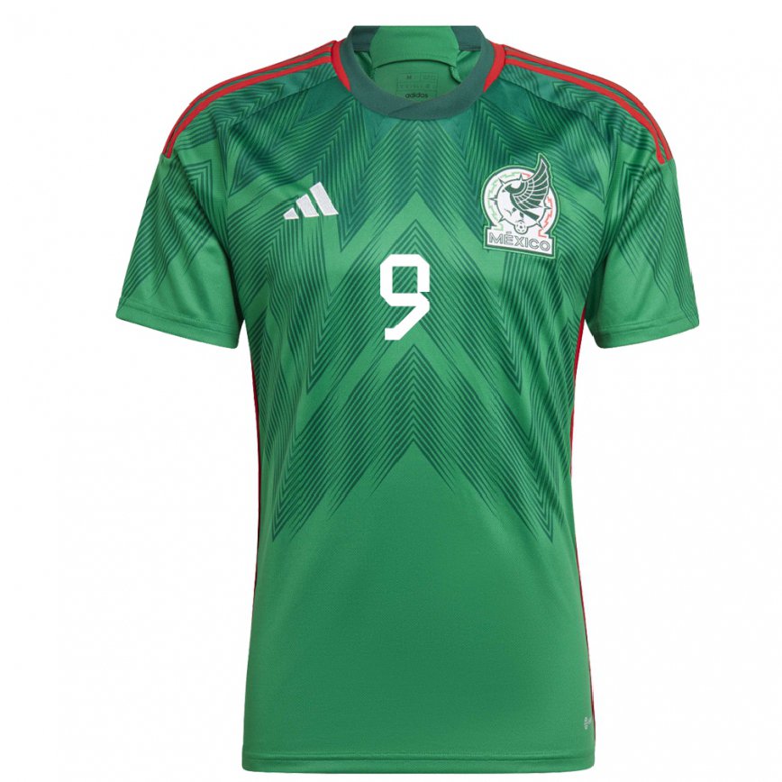 Mujer Camiseta México Raul Jimenez #9 Verde 1ª Equipación 22-24 México