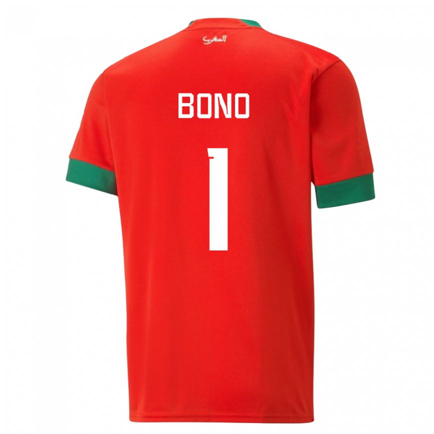 Mujer Camiseta Marruecos Bono #1 Rojo 1ª Equipación 22-24 México