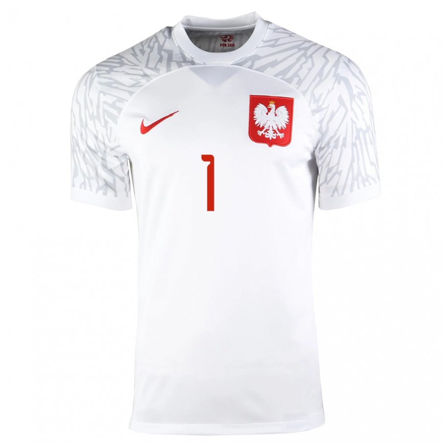Mujer Camiseta Polonia Radoslaw Majecki #1 Blanco 1ª Equipación 22-24 México