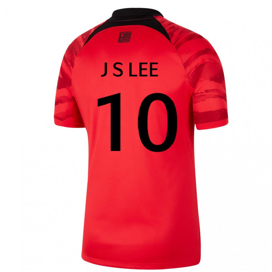 Mujer Camiseta Corea Del Sur Jae-sung Lee #10 Rojo Volver 1ª Equipación 22-24 México