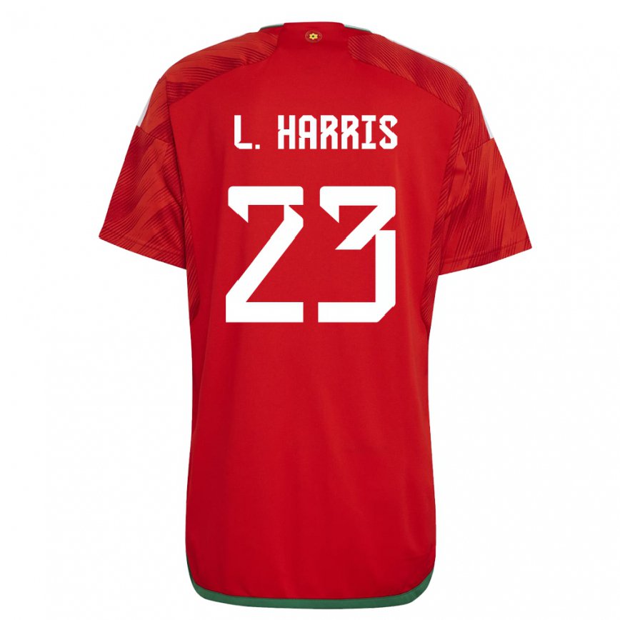 Mujer Camiseta Gales Luke Harris #23 Rojo 1ª Equipación 22-24 México