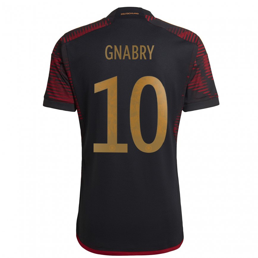 Mujer Camiseta Alemania Serge Gnabry #10 Granate Negro 2ª Equipación 22-24 México