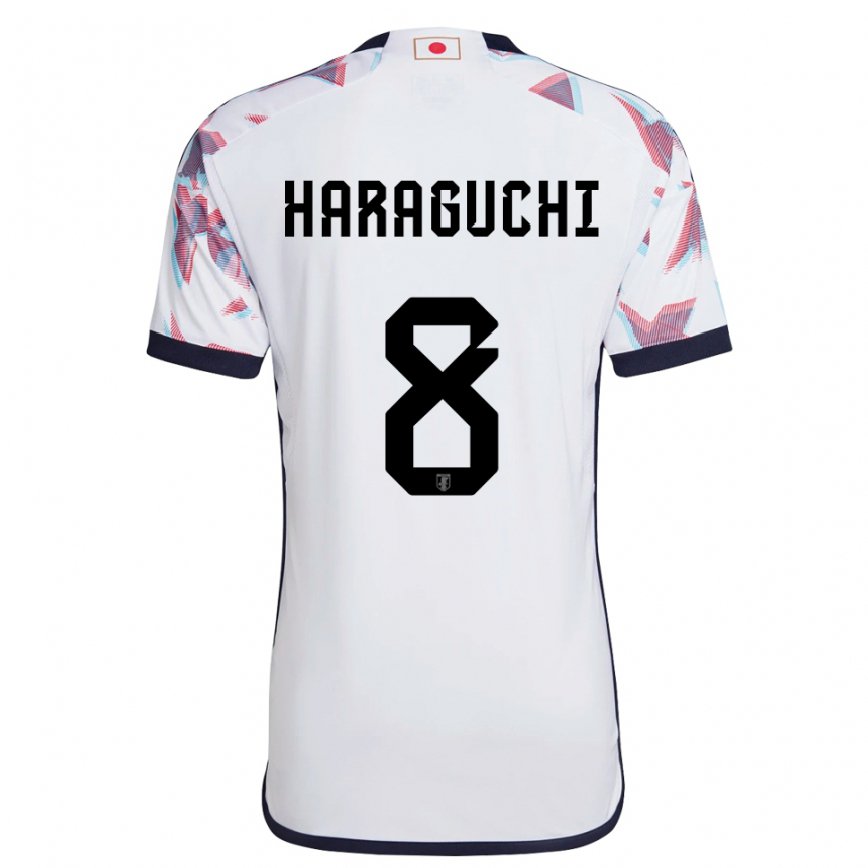 Mujer Camiseta Japón Genki Haraguchi #8 Blanco 2ª Equipación 22-24 México