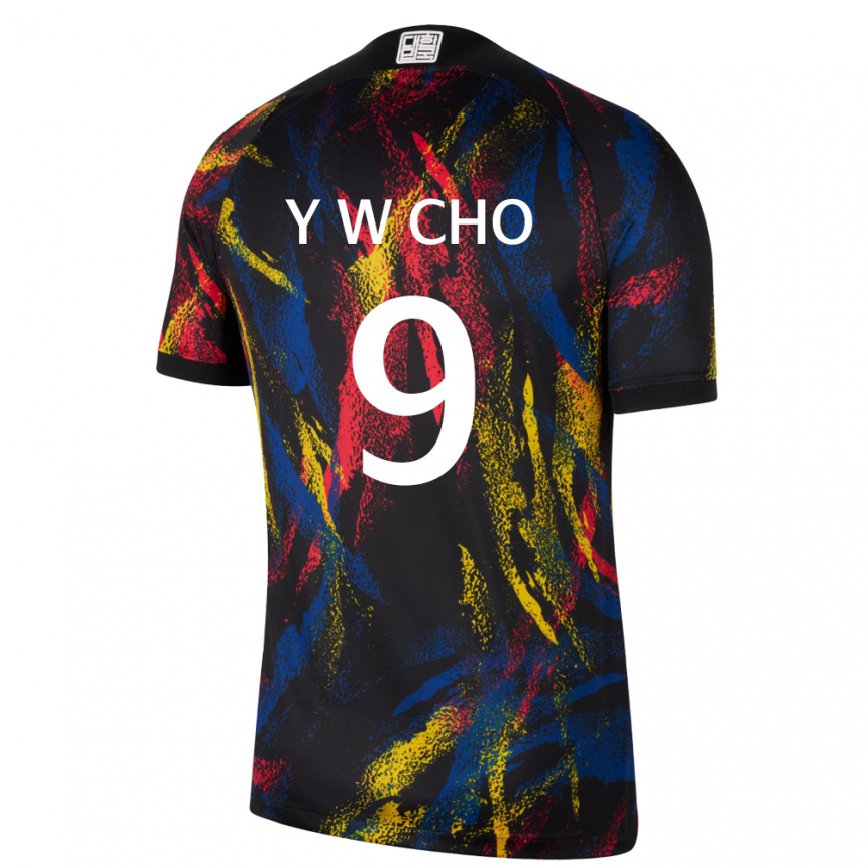 Mujer Camiseta Corea Del Sur Young-wook Cho #9 Multicolores 2ª Equipación 22-24 México