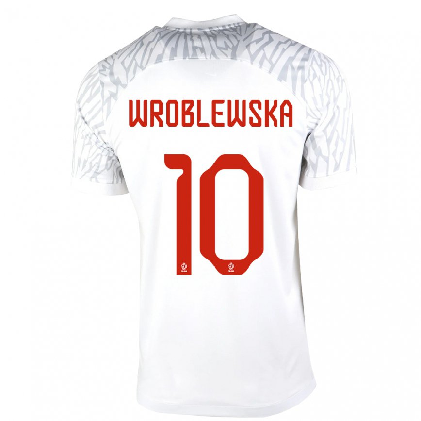 Niño Camiseta Polonia Joanna Wroblewska #10 Blanco 1ª Equipación 22-24 México