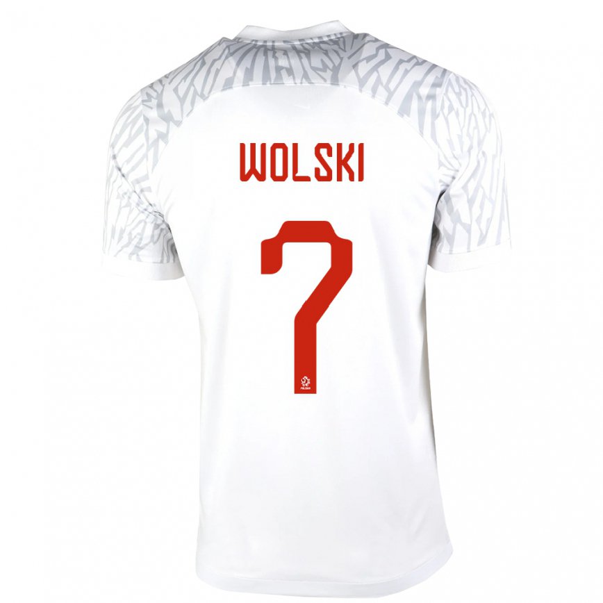 Niño Camiseta Polonia Filip Wolski #7 Blanco 1ª Equipación 22-24 México