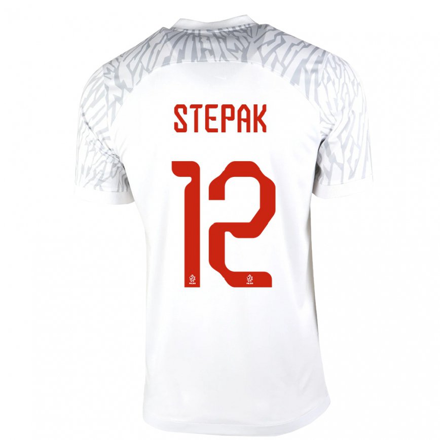 Niño Camiseta Polonia Jakub Stepak #12 Blanco 1ª Equipación 22-24 México