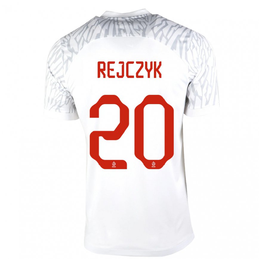 Niño Camiseta Polonia Filip Rejczyk #20 Blanco 1ª Equipación 22-24 México