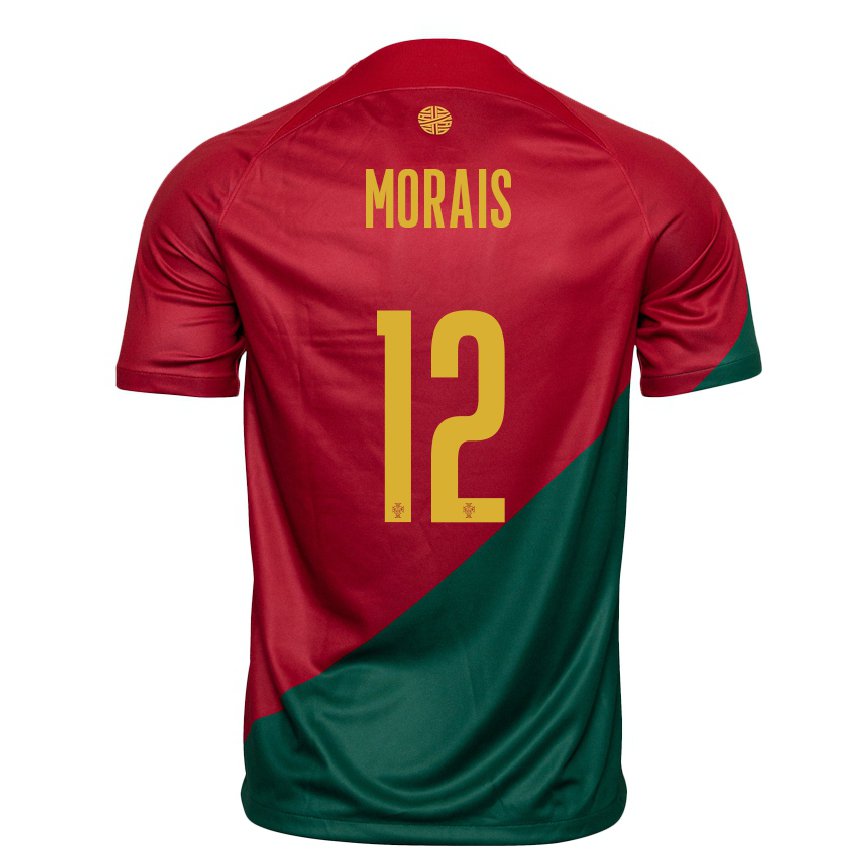 Niño Camiseta Portugal Patricia Morais #12 Rojo Verde 1ª Equipación 22-24 México