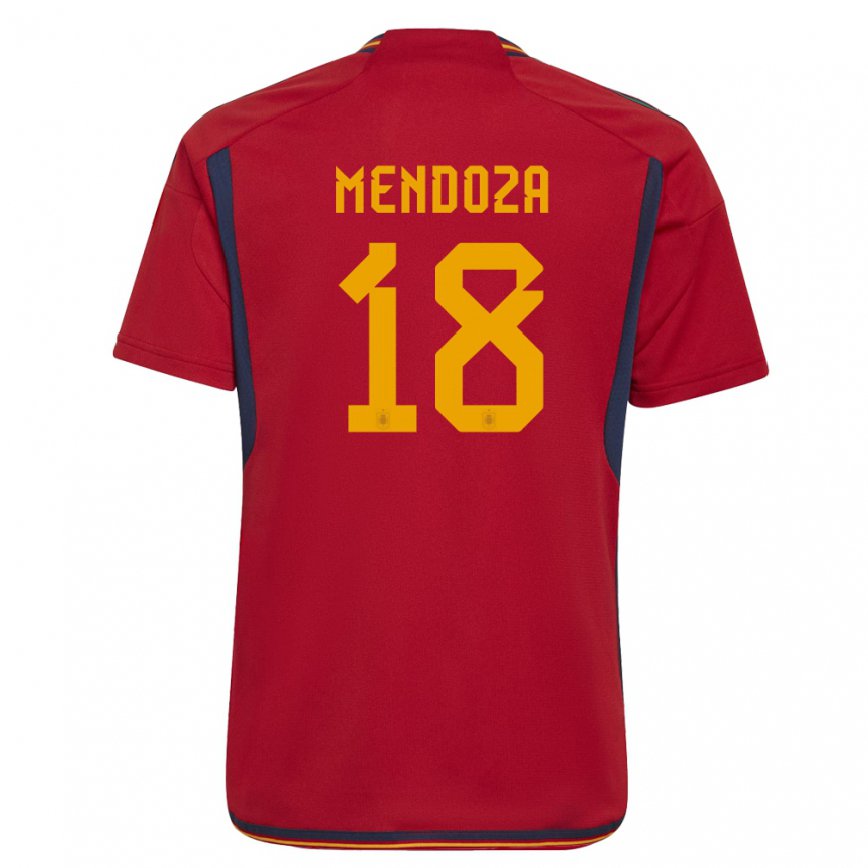 Niño Camiseta España Rodrigo Mendoza #18 Rojo 1ª Equipación 22-24 México