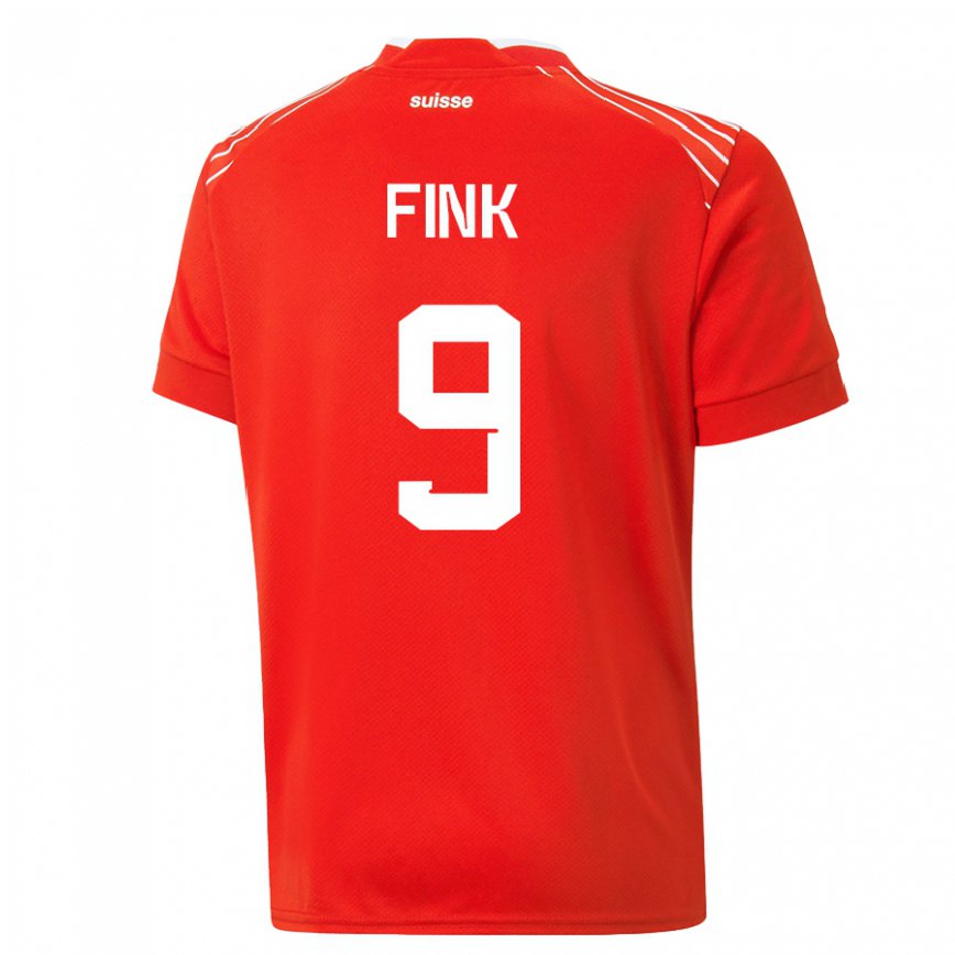 Niño Camiseta Suiza Bradley Fink #9 Rojo 1ª Equipación 22-24 México