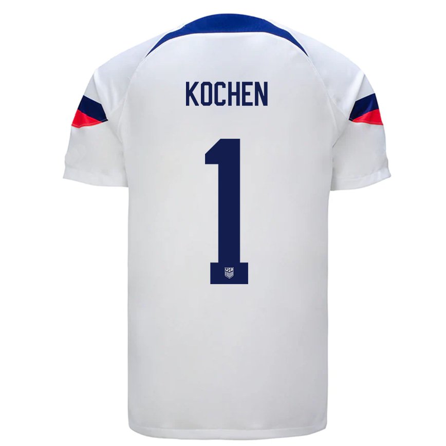 Niño Camiseta Estados Unidos Diego Kochen #1 Blanco 1ª Equipación 22-24 México