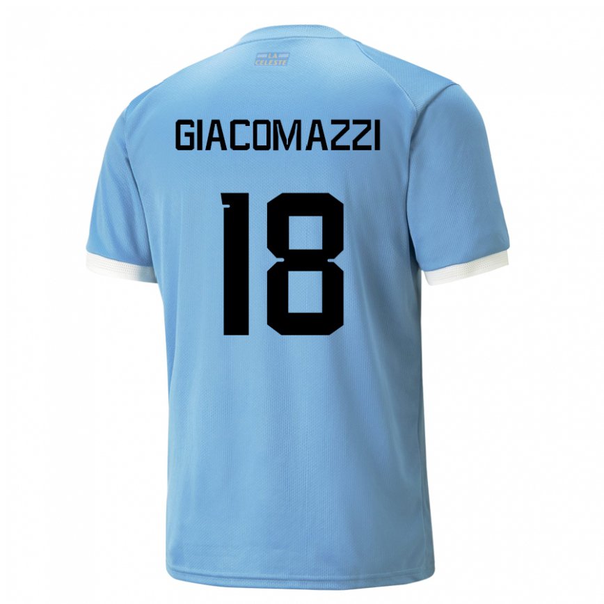 Niño Camiseta Uruguay Sebastian Giacomazzi #18 Azul 1ª Equipación 22-24 México