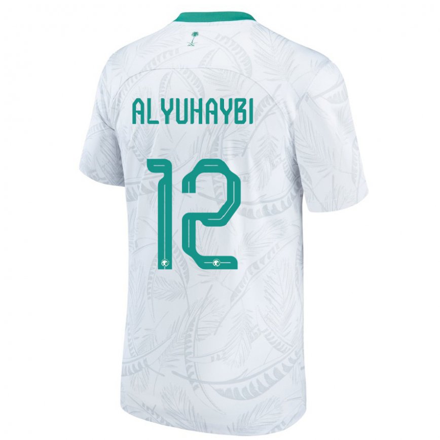 Niño Camiseta Arabia Saudita Ammar Alyuhaybi #12 Blanco 1ª Equipación 22-24 México