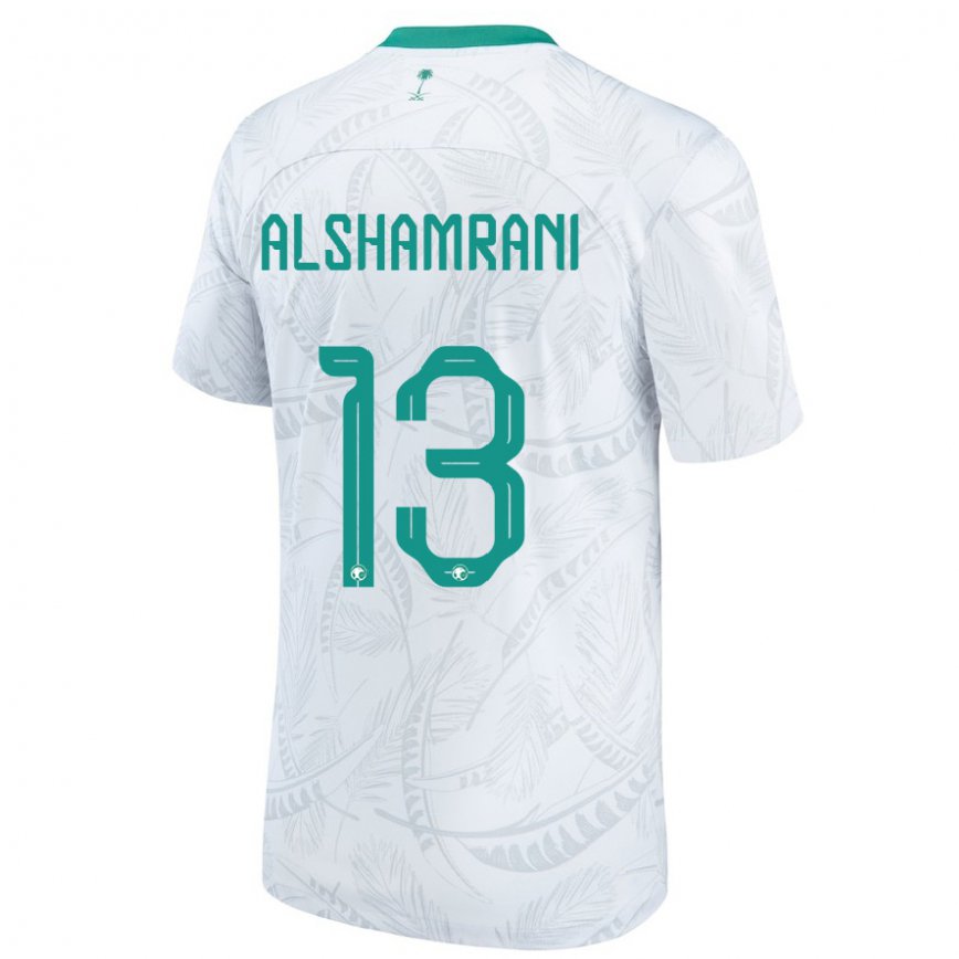 Niño Camiseta Arabia Saudita Farha Alshamrani #13 Blanco 1ª Equipación 22-24 México