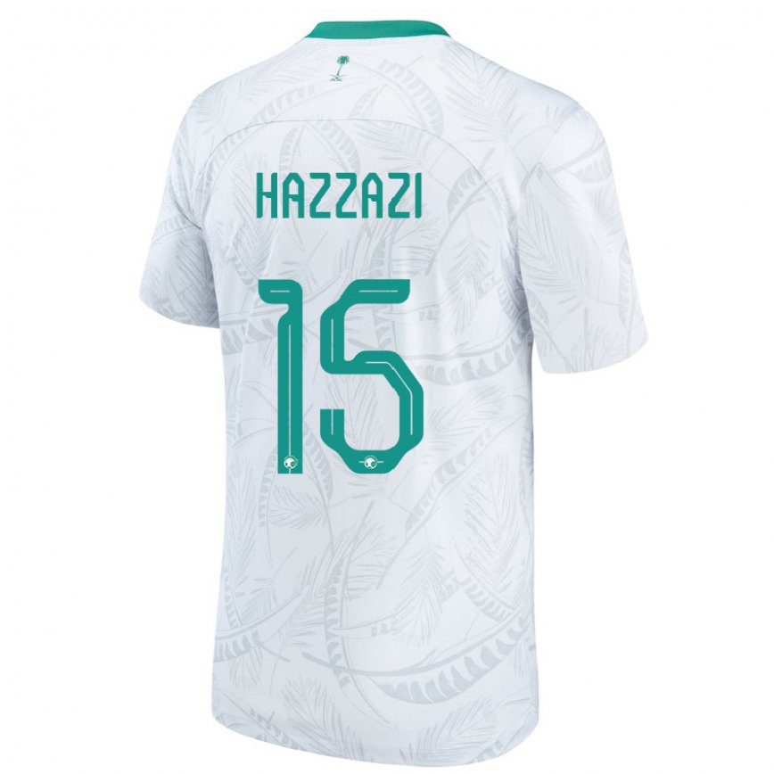 Niño Camiseta Arabia Saudita Mohammed Hazzazi #15 Blanco 1ª Equipación 22-24 México