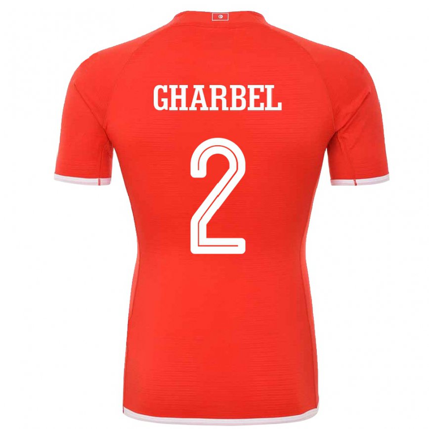 Niño Camiseta Túnez Mahmoud Gharbel #2 Rojo 1ª Equipación 22-24 México