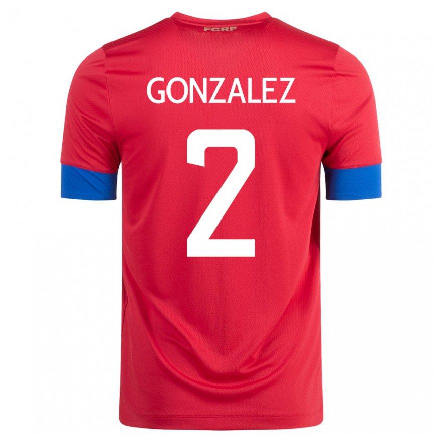 Niño Camiseta Costa Rica Julian Gonzalez #2 Rojo 1ª Equipación 22-24 México