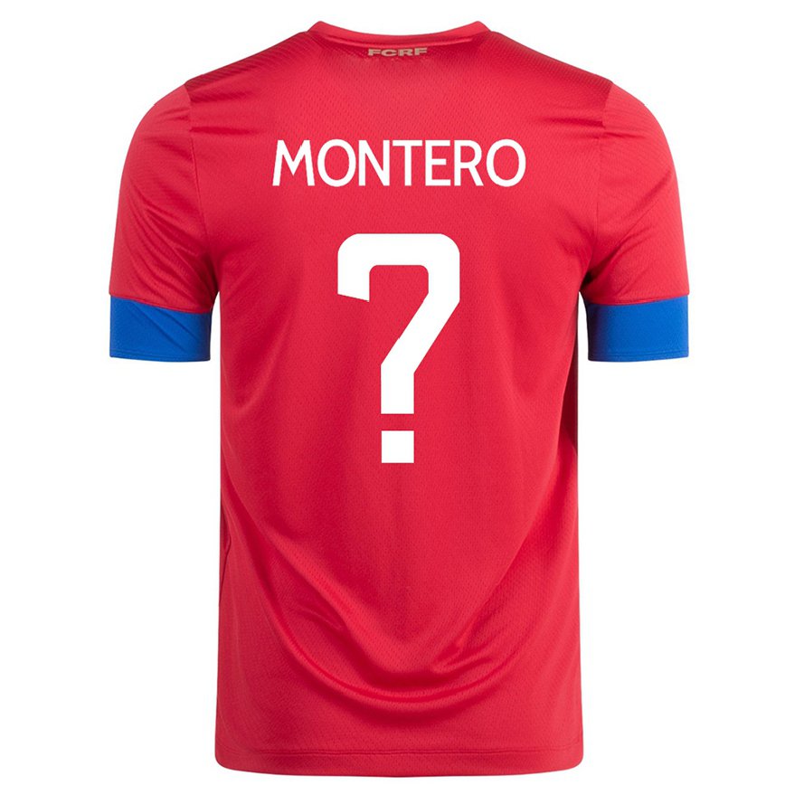 Niño Camiseta Costa Rica Claudio Montero #0 Rojo 1ª Equipación 22-24 México