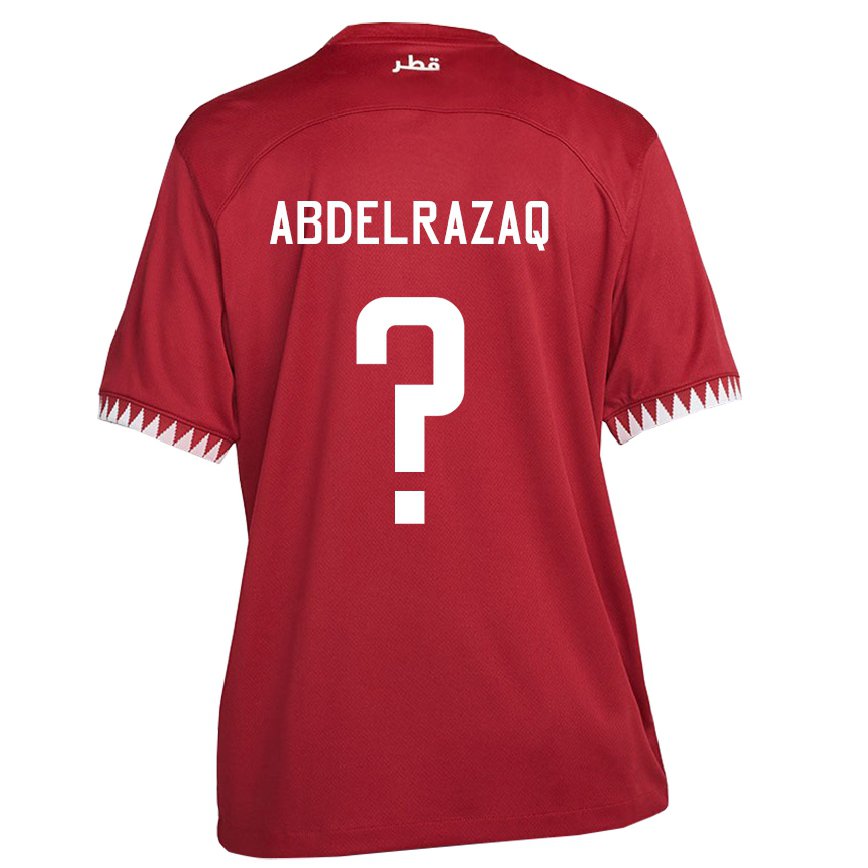 Niño Camiseta Catar Yussef Abdelrazaq #0 Granate 1ª Equipación 22-24 México