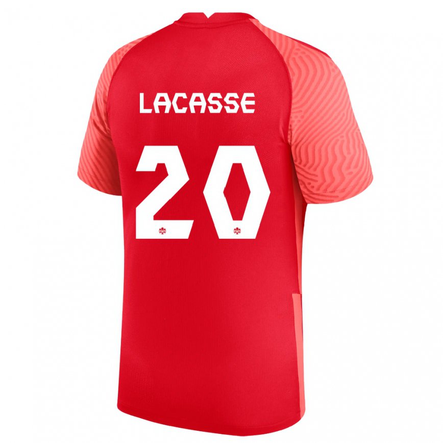 Niño Camiseta Canadá Cloe Lacasse #20 Rojo 1ª Equipación 22-24 México