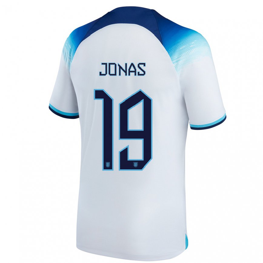 Niño Camiseta Inglaterra Lee Jonas #19 Blanco Azul 1ª Equipación 22-24 México