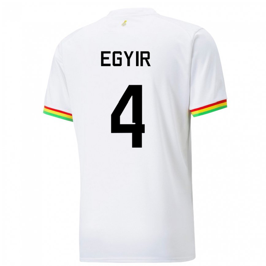 Niño Camiseta Ghana Janet Egyir #4 Blanco 1ª Equipación 22-24 México