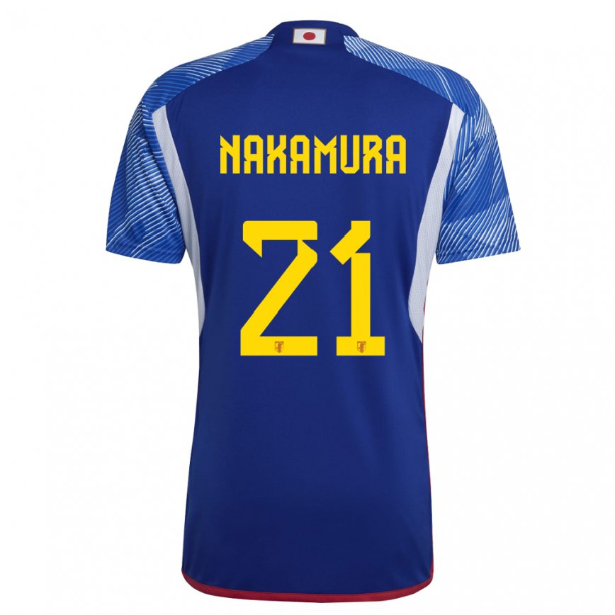 Niño Camiseta Japón Jiro Nakamura #21 Azul Real 1ª Equipación 22-24 México