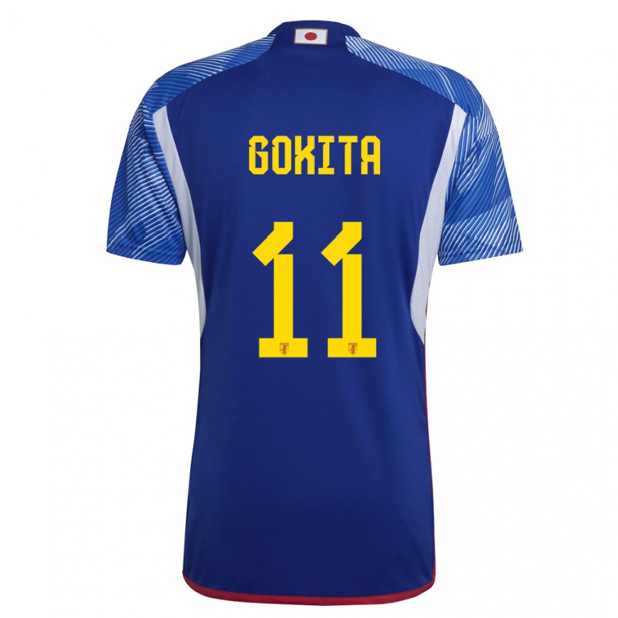 Niño Camiseta Japón Kishin Gokita #11 Azul Real 1ª Equipación 22-24 México