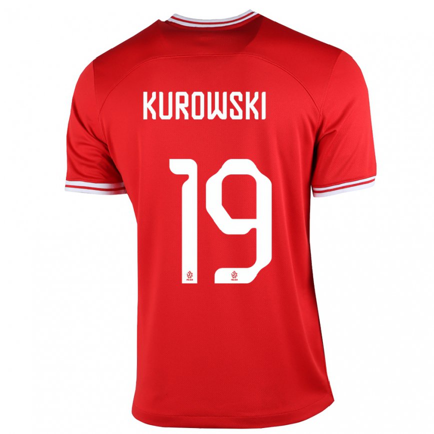 Niño Camiseta Polonia Milosz Kurowski #19 Rojo 2ª Equipación 22-24 México