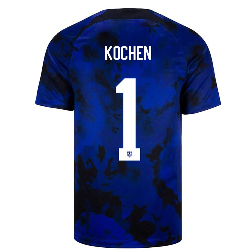 Niño Camiseta Estados Unidos Diego Kochen #1 Azul Real 2ª Equipación 22-24 México
