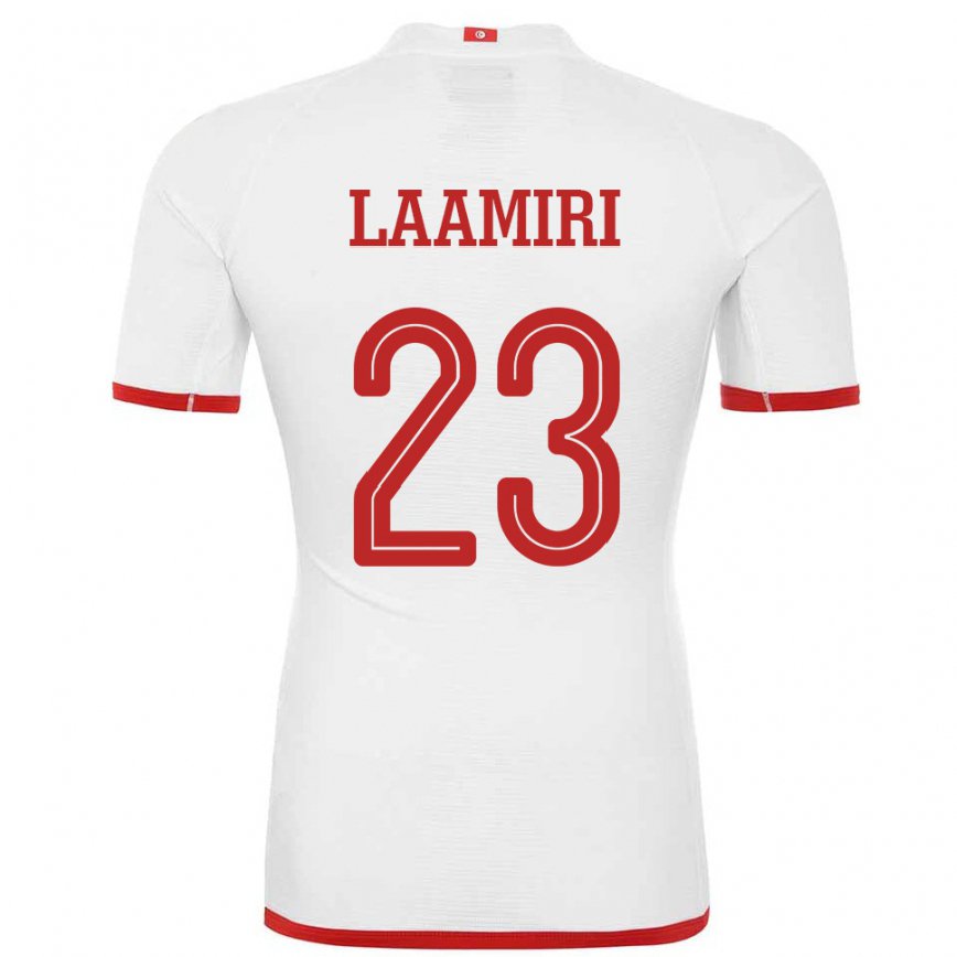 Niño Camiseta Túnez Soumaya Laamiri #23 Blanco 2ª Equipación 22-24 México