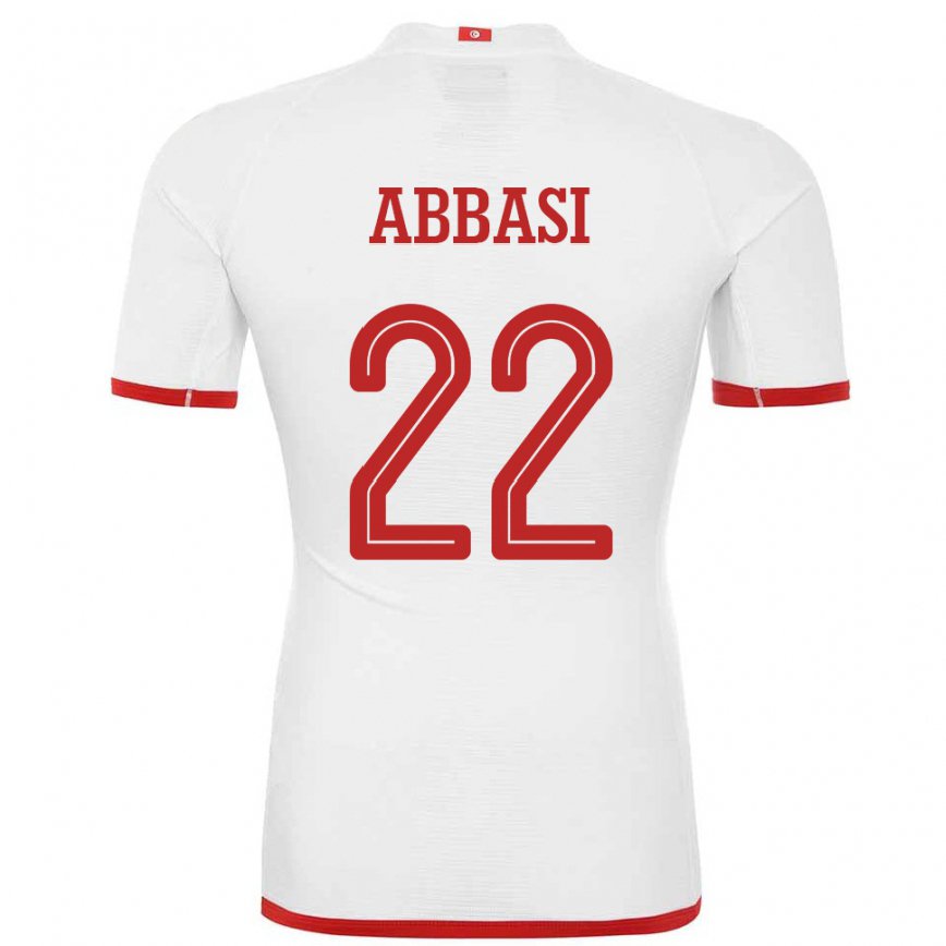 Niño Camiseta Túnez Bechir Abbasi #22 Blanco 2ª Equipación 22-24 México