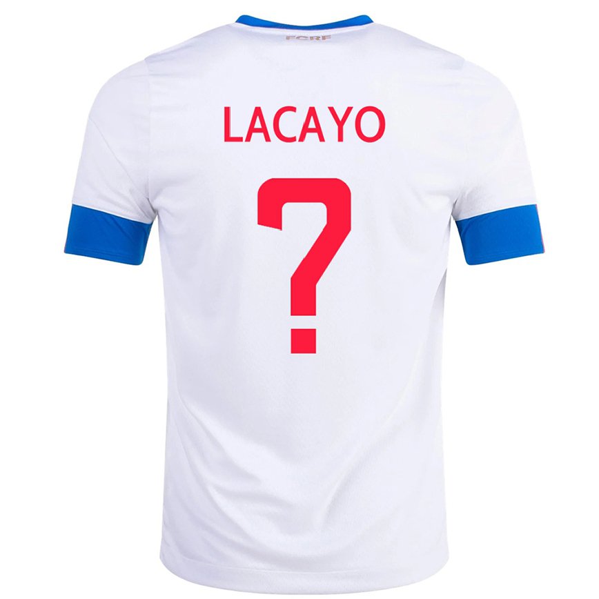 Niño Camiseta Costa Rica Marcelo Lacayo #0 Blanco 2ª Equipación 22-24 México