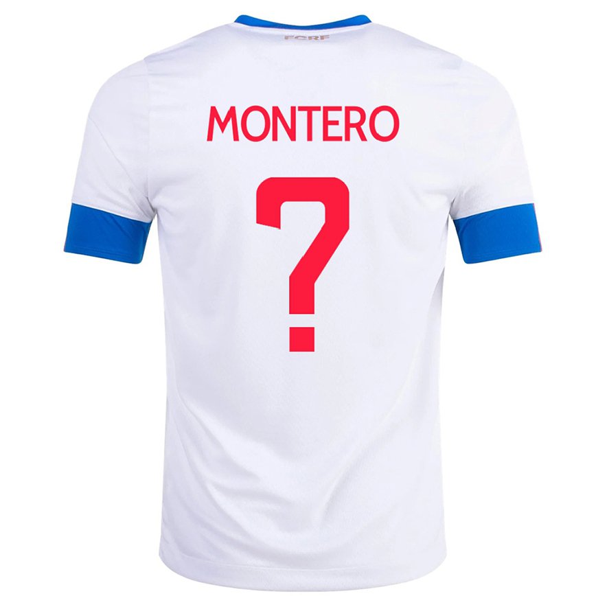 Niño Camiseta Costa Rica Claudio Montero #0 Blanco 2ª Equipación 22-24 México