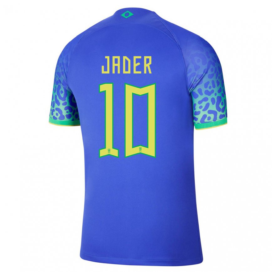 Niño Camiseta Brasil Jader #10 Azul 2ª Equipación 22-24 México