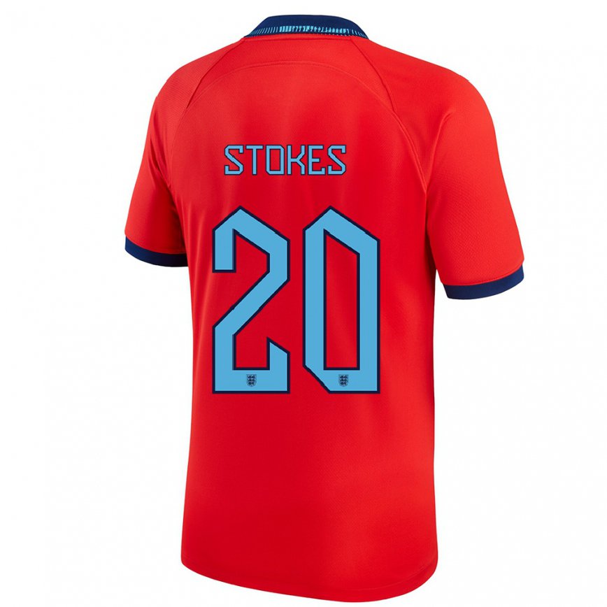Niño Camiseta Inglaterra Demi Stokes #20 Rojo 2ª Equipación 22-24 México
