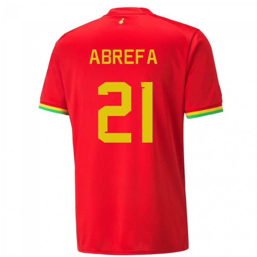 Niño Camiseta Ghana Kelvin Abrefa #21 Rojo 2ª Equipación 22-24 México