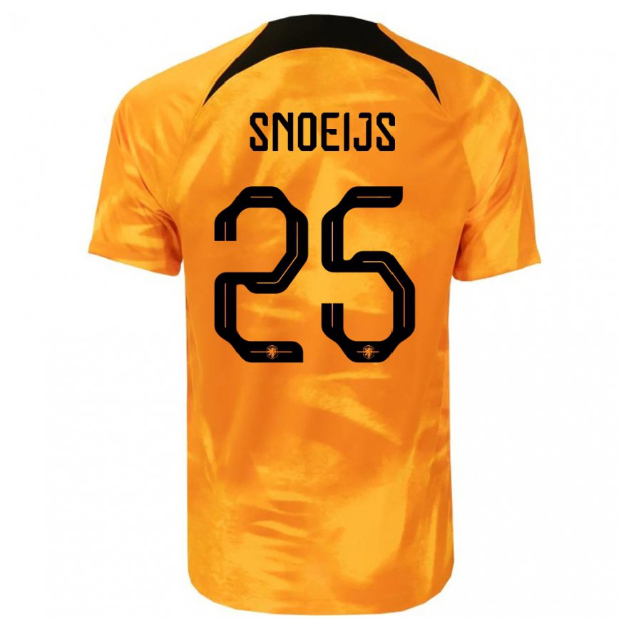 Hombre Camiseta Países Bajos Katja Snoeijs #25 Naranja Láser 1ª Equipación 22-24 México