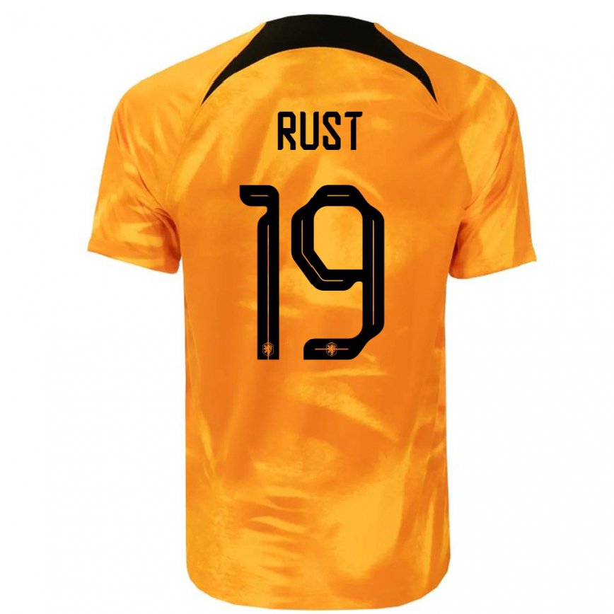 Hombre Camiseta Países Bajos Fabiano Rust #19 Naranja Láser 1ª Equipación 22-24 México