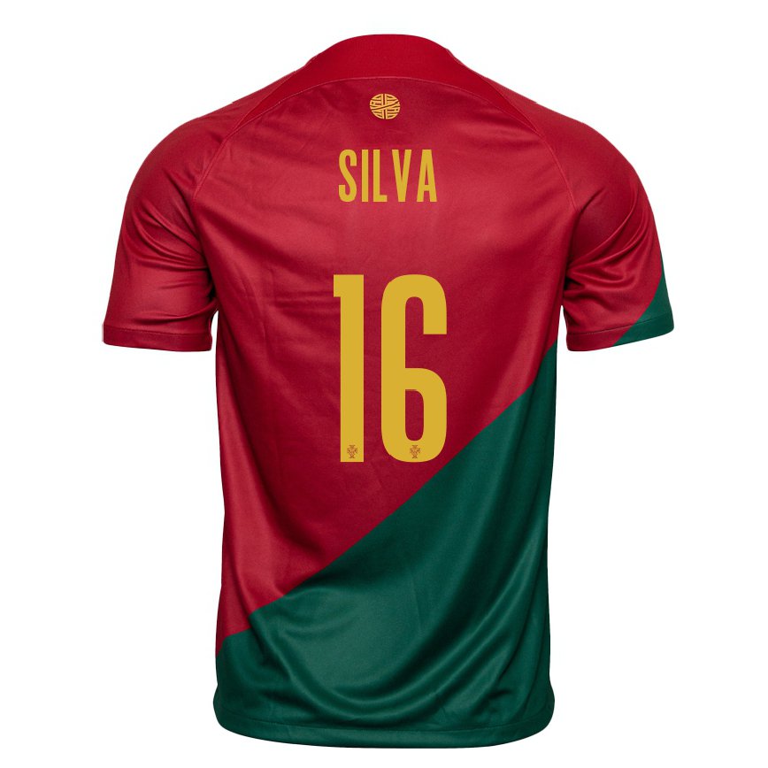Hombre Camiseta Portugal Diana Silva #16 Rojo Verde 1ª Equipación 22-24 México