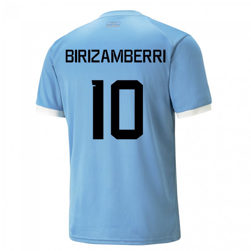 Hombre Camiseta Uruguay Carolina Birizamberri #10 Azul 1ª Equipación 22-24 México