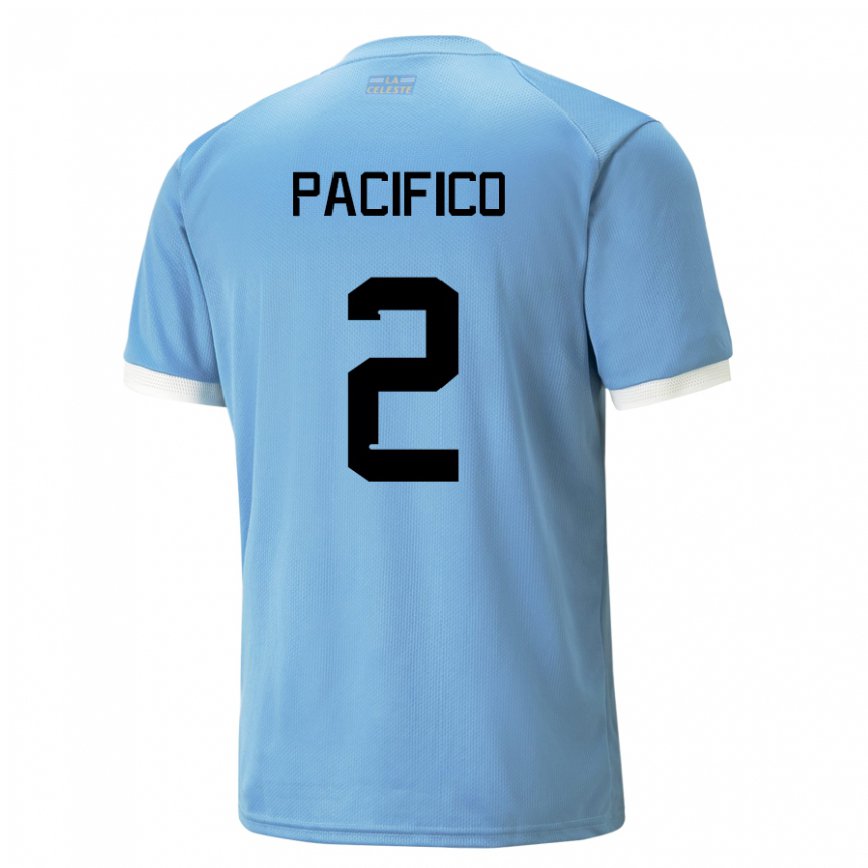 Hombre Camiseta Uruguay Patricio Pacifico #2 Azul 1ª Equipación 22-24 México