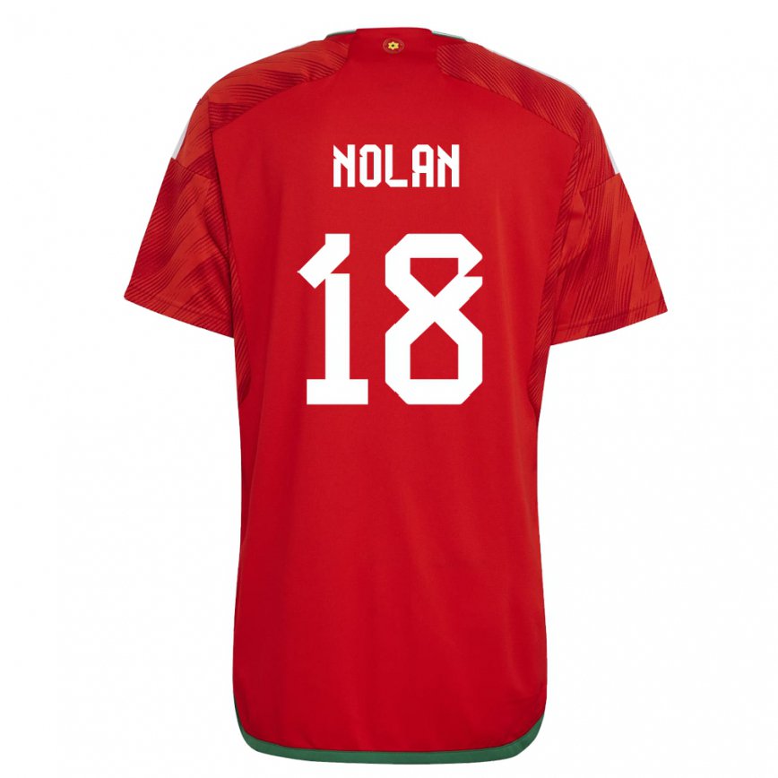 Hombre Camiseta Gales Kylie Nolan #18 Rojo 1ª Equipación 22-24 México