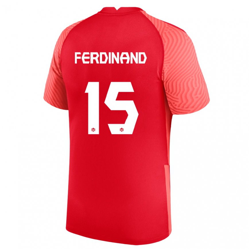 Hombre Camiseta Canadá Keesean Ferdinand #15 Rojo 1ª Equipación 22-24 México