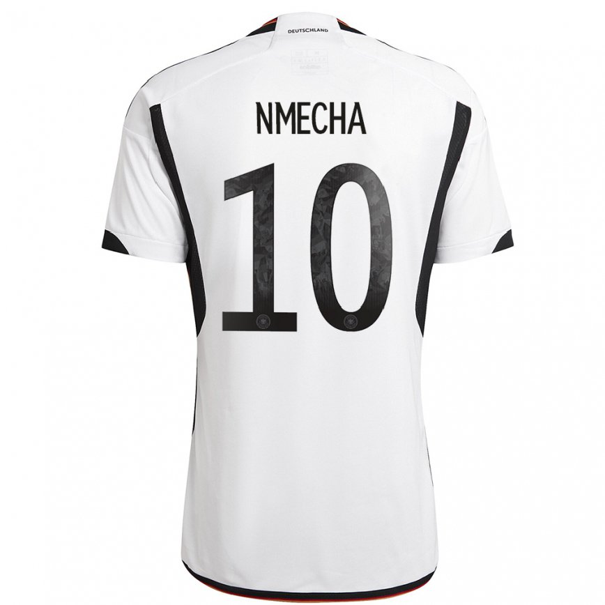 Hombre Camiseta Alemania Felix Nmecha #10 Blanco Negro 1ª Equipación 22-24 México