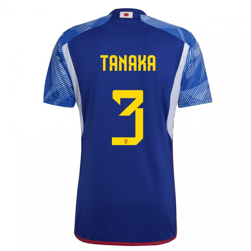Hombre Camiseta Japón Hayato Tanaka #3 Azul Real 1ª Equipación 22-24 México