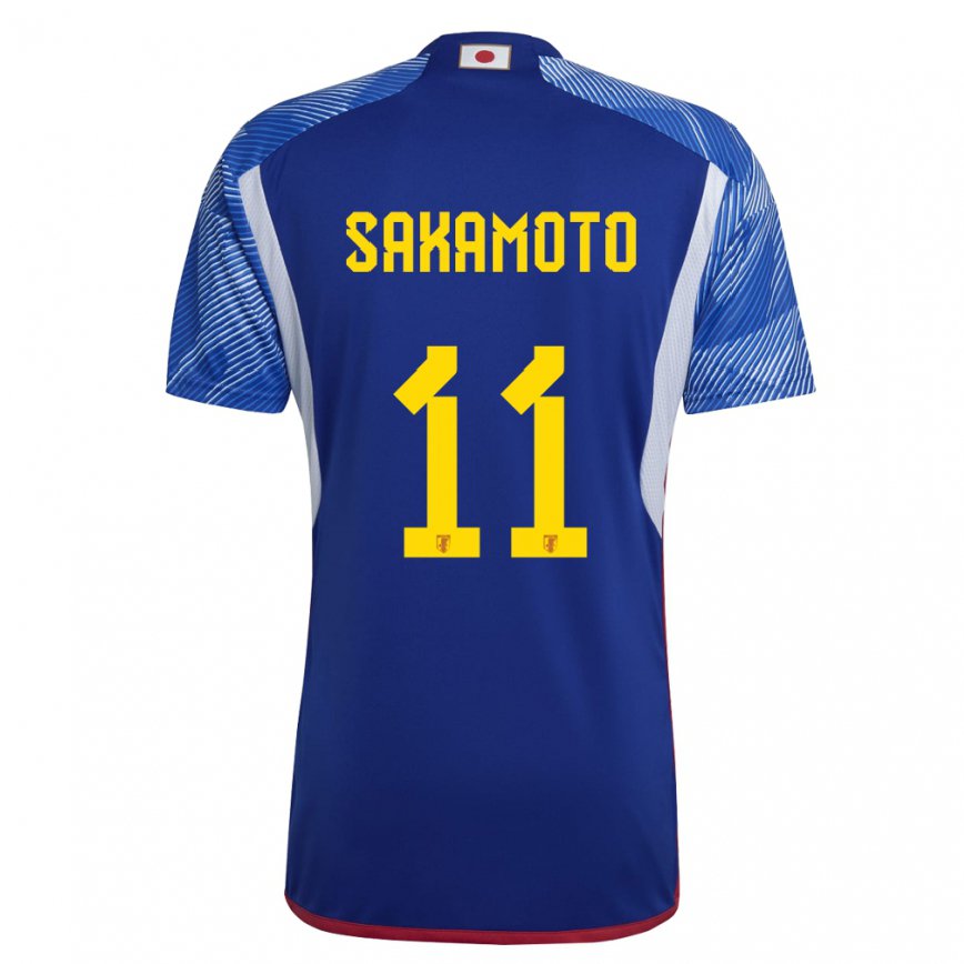 Hombre Camiseta Japón Isa Sakamoto #11 Azul Real 1ª Equipación 22-24 México
