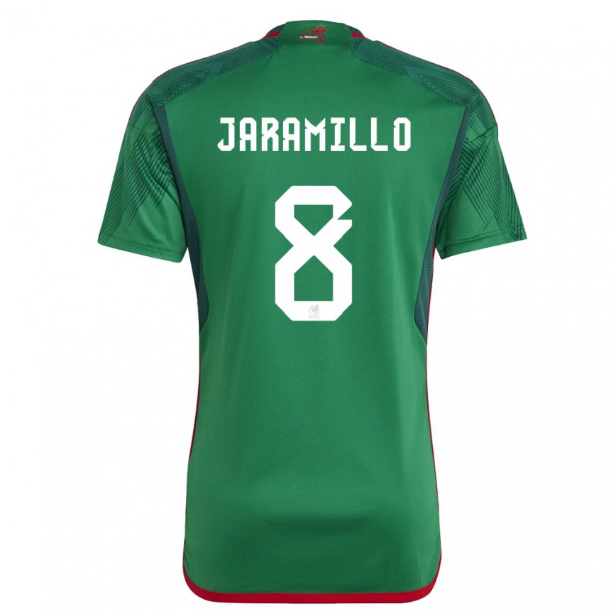 Hombre Camiseta México Carolina Jaramillo #8 Verde 1ª Equipación 22-24 México