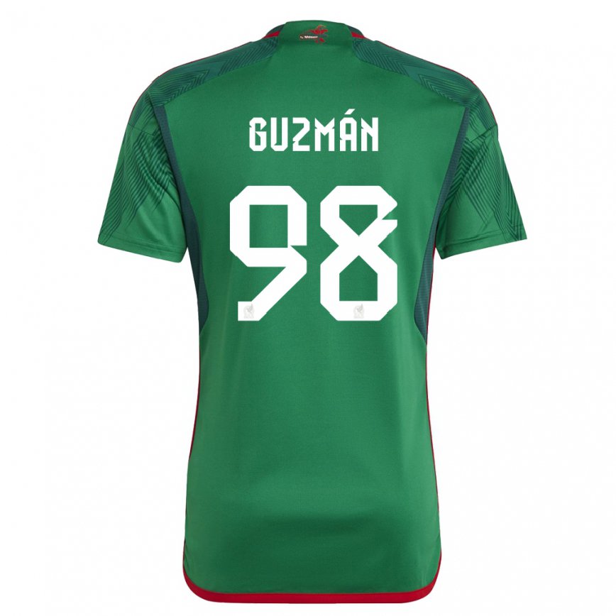 Hombre Camiseta México Kinberly Guzman #98 Verde 1ª Equipación 22-24 México
